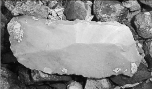 Retouched blade from mining village at Osbourne, NW Qld (published in Australian Archaeology 57:61).