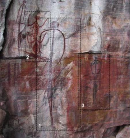 Motifs from Minjnyimirnjdawabu rock shelter (published in Australian Archaeology 78).
