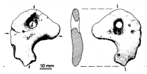 The pendant (published in Australian Archaeology 45:32).