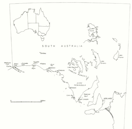 Location of the study area and places mentioned in the text (published in Australian Archaeology 33:4).